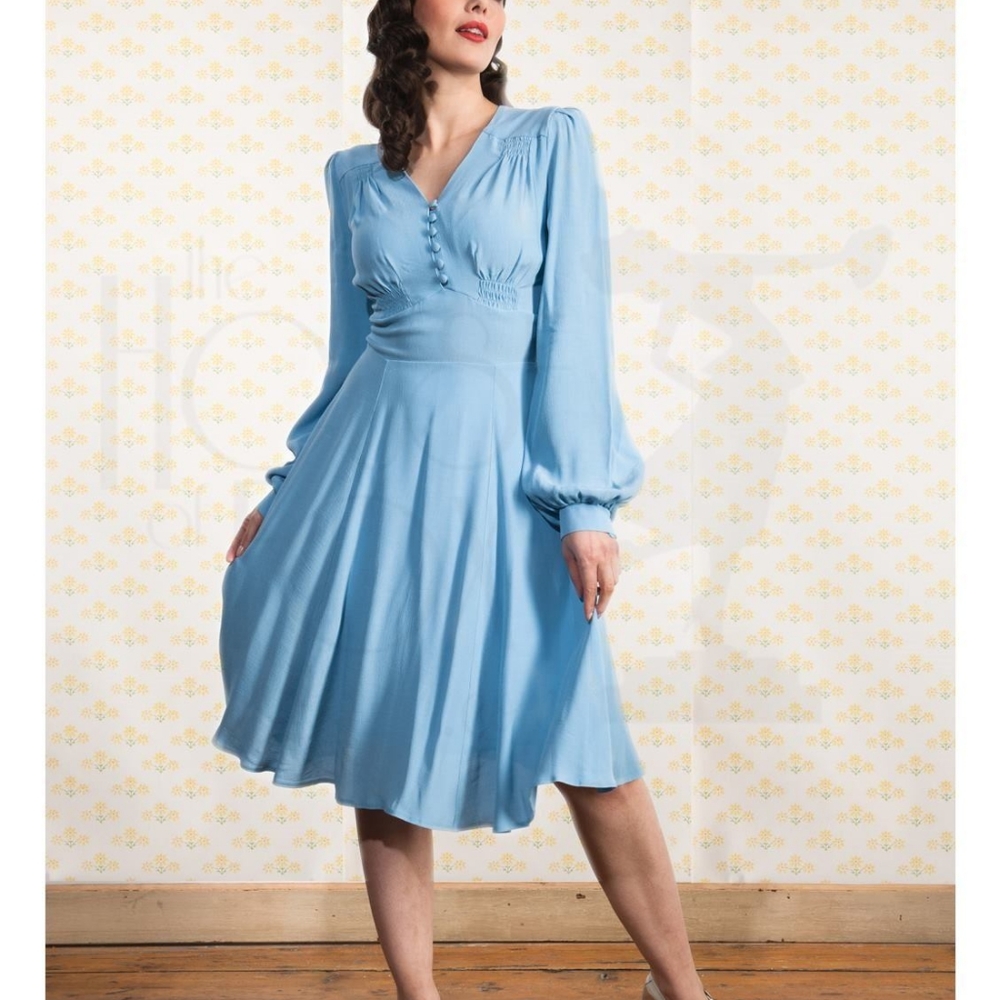 House of Foxy Evelyn Dress in TEAL - 14UK